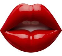 Kare Design Objeto de Pared Lips, Rojo, Moderno, Objeto Decorativo, Motivo Labios, Accesorio para Estanterías, Hecho a Mano, Dormitorio y Sala de Estar, 30x23x8 cm