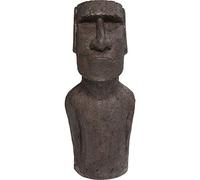 Kare Design objeto decorativo Isla de Pascua gris, figura de suelo, figura decorativa, accesorio, salón, decoración para estanterías o aparadores, escultura decorativa, decoración, 80x34x26 cm