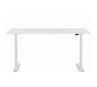 Kare Design Office 160 x 80 cm, Motor Doble, Estructura de Mesa Regulable sin Niveles, Incluye Tablero de Mesa, Asiento de pie, Color Blanco, 18 mm MFC ABS