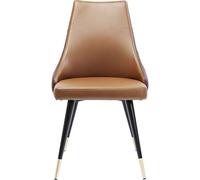 Kare Design Silla Urban Desire, marrón, Silla tapizada, 48 cm Altura Asiento, Retro, Elegante, salón, Comedor, 90x52x60 cm (A/A/P)