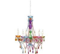 Kare Design Starlight Rainbow Lámpara tipo araña 6 brazos, Bombillas no incluidas, 70x55x55cm