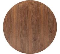 Kare Design Tablero redondo, para 3-4 personas, estilo vintage, madera de nogal, D90 cm, óptimo para cocina, comedor, salón, oficina, solución elegante, ahorra espacio