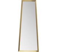 KARE Espejo de Pared Arezzo, latón, trapez, Acero, Espejo de Cristal, Moderno, decoración de habitación, decoración del hogar para Sala de Estar, Dormitorio, Pasillo, Oficina, 65 (45) x 160 x 7 cm