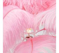 KARE Feather Palm lámpara de mesa con plumas, rosa