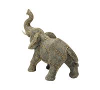 KARE figura decorativa Elefante andante Perlas, altura 24 cm, gris
