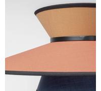 Kare Design Lámpara de Pie Riva, Negro, Estructura de Acero y Pantalla de Algodón, Iluminación Decorativa para Salón y Dormitorio, sin Bombilla Incluida, Altura 160 cm