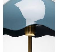 KARE Lia lámpara de mesa, azul, acero/mármol, altura 50 cm