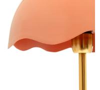 KARE Lia lámpara de mesa, rosa, acero/mármol, altura 50 cm