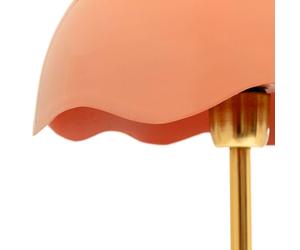 KARE Lia lámpara de mesa, rosa, acero/mármol, altura 50 cm