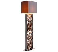 Kare Nature Wave lámpara de pie con madera
