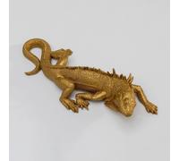 Kare Design Objeto de pared lagarto, oro, decoración mural, Accesorio Elegante, Moderno, Pared, sala de estar, 30x11x6 cm A/L/P