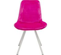 Kare Silla giratoria de diseño Baron, Color Rosa, Altura del Asiento 47 cm | 120 kg máx. Resistencia, 4 patas, revestimiento de poliéster, estructura metálica, Easy Clean, sin reposabrazos