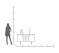 KARE Soft Shape objeto decorativo, forma alta, blanco, piedra fundida