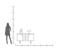 KARE Soft Shape objeto decorativo, forma ancha, blanco, piedra artificial