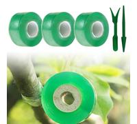 KARELLS Cinta de Injerto, Autoadhesiva Cinta de Jardinería, 3 Rollos Cinta Elástica de Injerto de Árbol, Cinta de Injerto Transparente, para Injertar y Reparar Árboles Frutales, 100m X 3cm