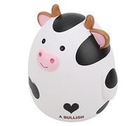 Karlak Alcancía de Vinilo con Diseño de Vaca Linda, 16.5 Cm | Material ecológico, Tacto cómodo, Decoración del dormitorio, Dibujos animados lindos