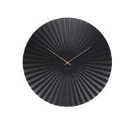 Karlsson Clock, Metal, Steel Black, Diameter 50 cm