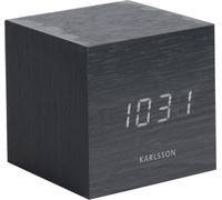 Karlsson - Despertador Mini Cubo - Negro - 8x8x8 cm