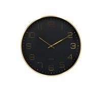 Karlsson Elegance Glow, Reloj de pared, Digital, Redondo, , Dorado, Aluminio, Batería