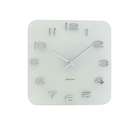 Karlsson KA4399 Vintage - Reloj de pared de cristal, color blanco