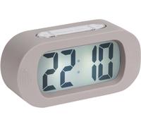 Karlsson KA5753GY, despertador digital, gris, pantalla LCD, funciona con pilas AAA, 140 mm