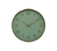 Karlsson KA5973GR, Reloj de pared, Digital, Redondo, Verde, Aluminio, Funciona con pilas