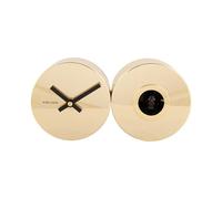 Karlsson Reloj de cuco Duo Cuckoo chapado en oro - 26 x 7,2 x 13 cm