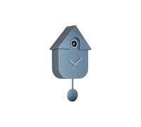 Karlsson Reloj de cuco moderno Cuckoo Metálico - Azul - 21,5 x 8,5 x 41 cm