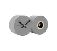 Karlsson Reloj de pared Duo Cuckoo - Ratón gris (KA5789GY)