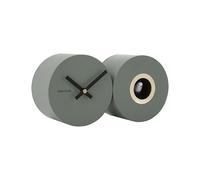 Karlsson Reloj de pared Duo Cuco - Verde selva (KA5789GR)