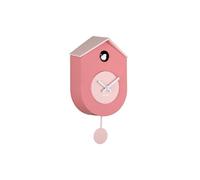 Karlsson Reloj de Pared Grato Cucú - Rosa Claro - 9.2x17.5x33.2cm - Rectangular - Termoplástico - Reloj de Pared Moderno para Salón - Relojes de Pared - Reloj Cucú