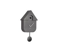 Karlsson Reloj de pared moderno de cuco "gris oscuro metálico" - KA5867DG
