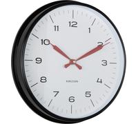 Karlsson - Reloj de pared moderno, diseño industrial - mate - Ø30 cm