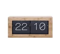 Karlsson Reloj de Pared o Mesa Boxed - Flip XL - Bambú - 37 x 17,5 x 9 cm