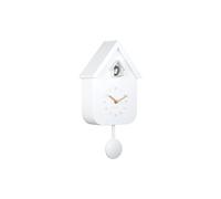 Karlsson Reloj de pared Solo Color Cuckoo - Blanco - 6 x 21,5 x 41 cm - Otros - Plástico - Reloj de pared Moderno Salón - Reloj de pared - Reloj de Cuco