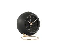 Karlsson - Reloj despertador tipo globo - Negro - 9,5 x 10,5 x 7 cm