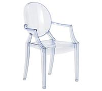 Kartell Lou Ghost - Silla, Azul Cielo, 2.7 x 37 x 63 cm, Embalaje de 1