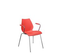 Kartell Maui Silla de Oficina Standard Con Reposabrazos, Purpura, Set de 2
