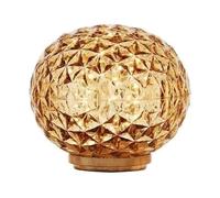Kartell Planet Lámpara, Mini - con batería, Ámbar, Ø 16 cm | Lampada Mini Planet Batteria 09410/GI Kartell - Ricaricabile e DimmerabileMini Planet Kartell: illuminazione d'atmosfera el