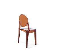 Kartell Victoria Ghost, Juego de 2 sillas, Ámbar