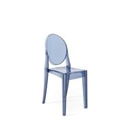Kartell Victoria Ghost, Juego de 2 sillas, Azul Polvo