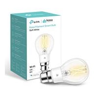 Kasa Smart Bulb by TP-Link, WiFi Filament Light Bulb, B22, 7W(60W equiv.), No Hub Required, Works with Alexa (Echo and Echo Dot) and Google Home, Dimmable Soft Warm White (KL50B) [Energy Class E]
