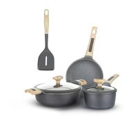 KASANOVA batería de ollas de inducción Evolution, batería antiadherentes, ollas para inducción y todo tipo de placas de cocina (6 piezas)