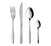 KASANOVA - Juego de cubiertos (6 personas, juego de cubiertos de acero inoxidable, 24 piezas, con tenedor, cuchillo, cuchara y cucharadita