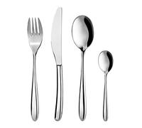 KASANOVA juego de cubiertos para 6 personas, set de 24 piezas de acero inoxidable con tenedor, cuchillo, cucharilla y cuchara (Omega)