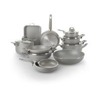 KASANOVA Set de ollas para cocinas tradicionales, set de ollas antiadherentes, batería de ollas, cocina saludable, rápida y uniforme. (16 piezas)