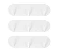 Kaslaider Colgador de Llaves Magnético, Gancho Magnético Blanco 3 Piezas, Portallaves con 3 Ganchos Para Nevera Cocina, Capacidad 0.8kg Organizador Hogar