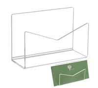 Kasmole Porta Sobres - Estante para Cartas de Sobres de acrílico - Clasificador de Correo de acrílico para Cartas, Soporte clasificador de Cartas para el hogar, encimera, Escritorio, Escuela