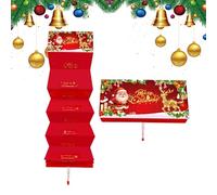 Kasmole Portabilletes de Navidad | Suministros de Fiesta,Portabilletes de Santa Claus con 10 ranuras, para esposo hijo familia amigos regalo, rojo, Se référer au descriptif