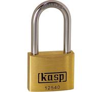 Kasp K12540L40A1 - Candados de latón de Primera Calidad: con Arco Largo y una Sola Llave para Todos los candados - 40x40mm